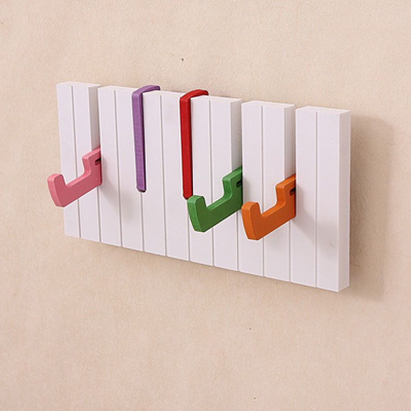 5 hooks, colored, 30cm