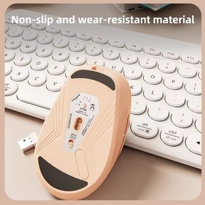 EWEADN Q5 ergonomico LED retroilluminato Gaming Mouse 2.4GHz Display di alimentazione senza fili Mini Design silenzioso per Bluetooth USB PC uso Stock - Product Image 3