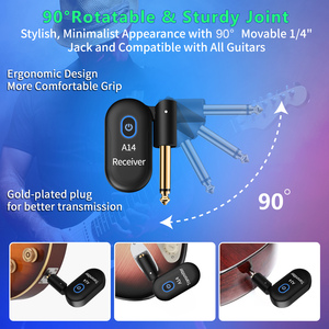 Transmisor y receptor inalámbrico de guitarra uno a dos, sistema de transmisión inalámbrica de guitarra eléctrica, accesorios de música - Product Image 6