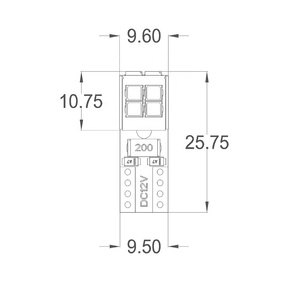 Lanseko หลอดไฟ LED สำหรับรถยนต์, ไฟป้ายทะเบียน T10สำหรับอ่านหนังสือ W5W T10 G13ใหม่ - Product Image 3