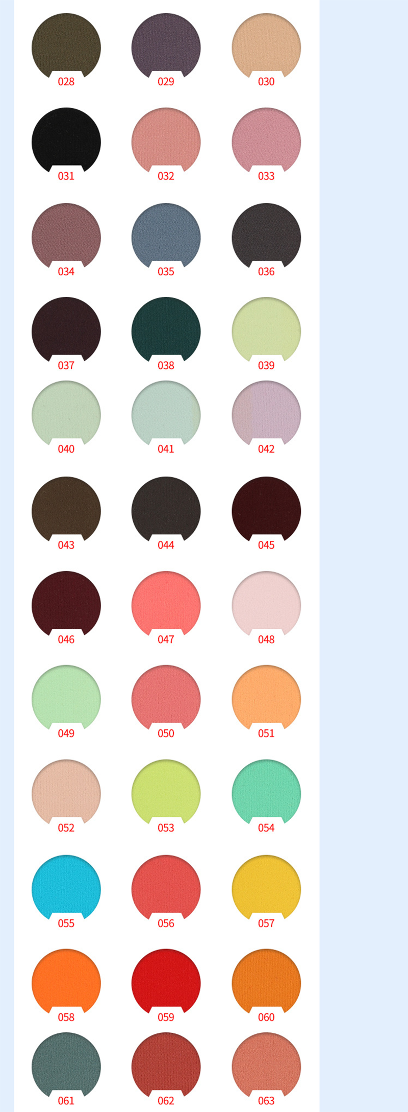 Note your color number