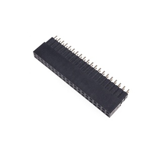 40 Pin 2.54mm Pitch Dual Spacer Receptacle Socket GPIO Header für Raspberry Pi A +/B +/Pi 2/Pi 3 - Tall 2x20 Female Header DIP