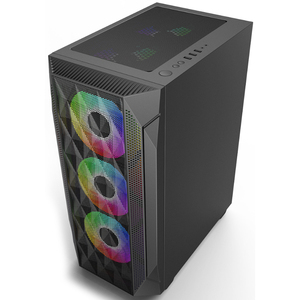 RUIX Steel Interface pannello laterale in vetro temperato ATX Boitier PC Gamer con custodia Coolermaster custodia personalizzata per Computer PC - Product Image 4
