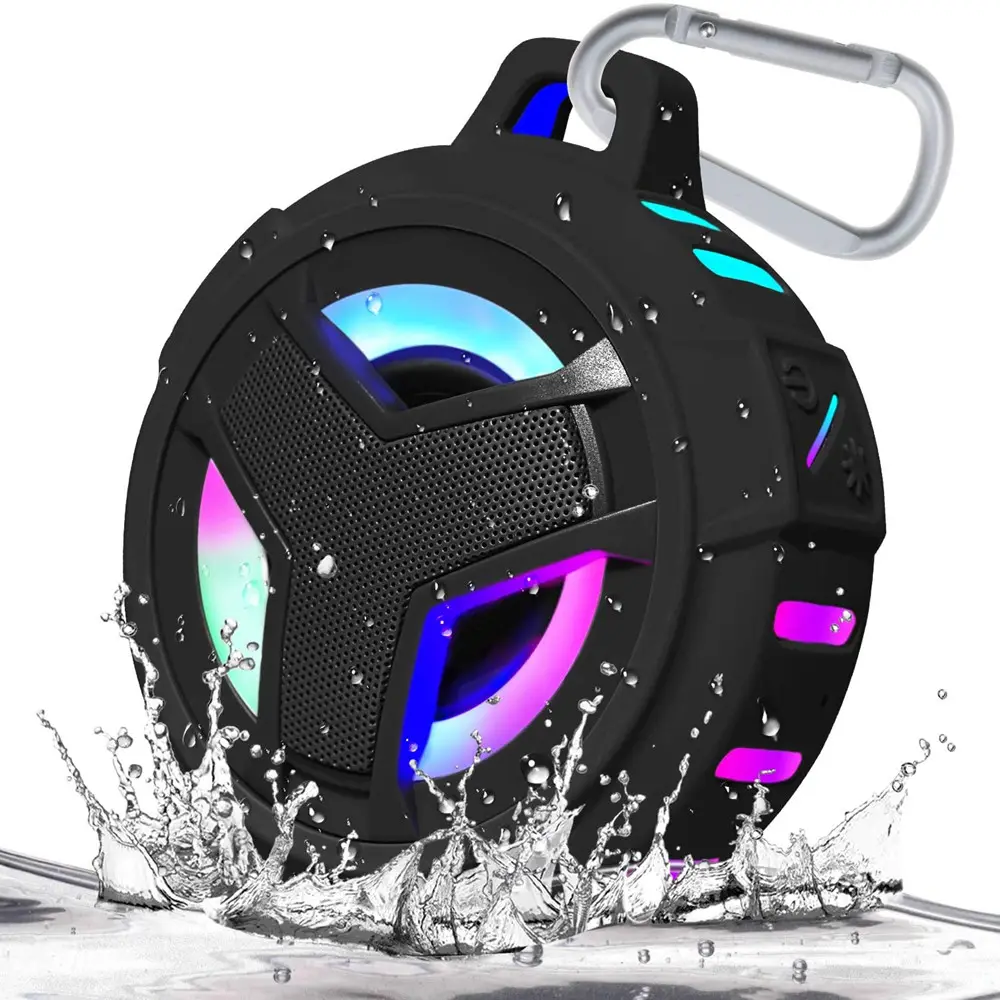 Taşınabilir Stereo hoparlör dans su hoparlörler LED ışık mini müzik subwoofer mp3 çalar hoparlör
