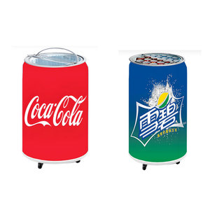 Refrigerator Cans <strong>LED</strong> <strong>Display</strong> 50L Cooler Space WiFi USB LAN 4G 5g APP Control <strong>Programmable</strong> Beer Drink Commercial Advertising - Product Image 1