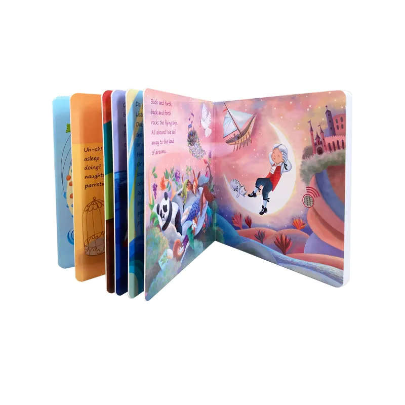 Atacado Serviços De Impressão Inglês Coloring Book Board Áudio Livros Para Crianças Music Book