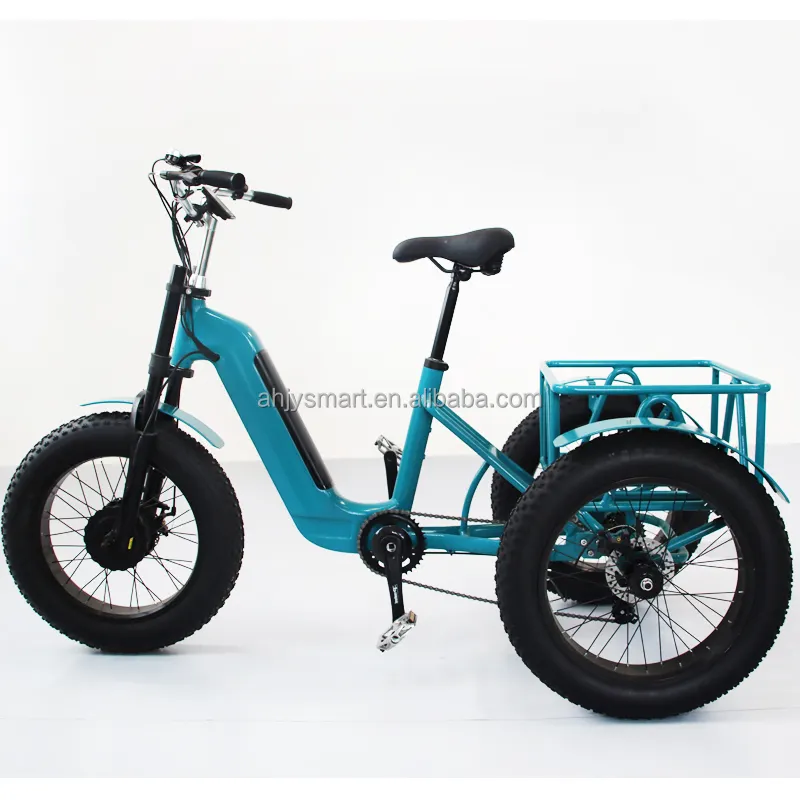Трехколесный трехколесный электрический велосипед, 48 В, 500 Вт, 750 Вт