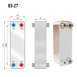 Water Pump <strong>Heat</strong> <strong>Exchanger</strong> OEM BPHE Stainless Steel Brazed <strong>Plate</strong> <strong>Type</strong> Industrial <strong>Heat</strong> <strong>Exchanger</strong>
