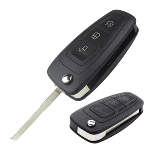Ford 3 düğme çevirme uzaktan anahtar 80 bit için szvorcar araba anahtarı setleri (HU101/433mhz/4D63 çip) FCC ID:5WK50165 - Product Image 4