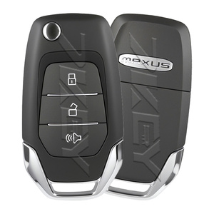 OEMリモートスマートフォールドカーキー3ボタン433Mhz Maxus T60 ID47 HITAG3 7961Xチップバッテリーロゴブレードプログラミング付き