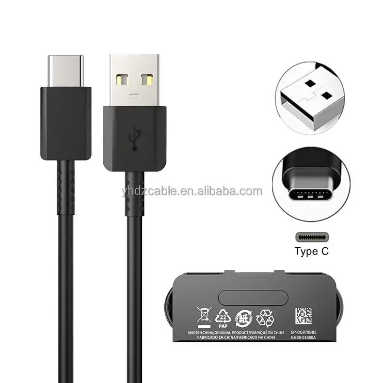 Высокое качество 1,2 м Type C USB кабель для быстрой зарядки кабель для Samsung S10 S8 S9 Note 8 9 usb c зарядный кабель