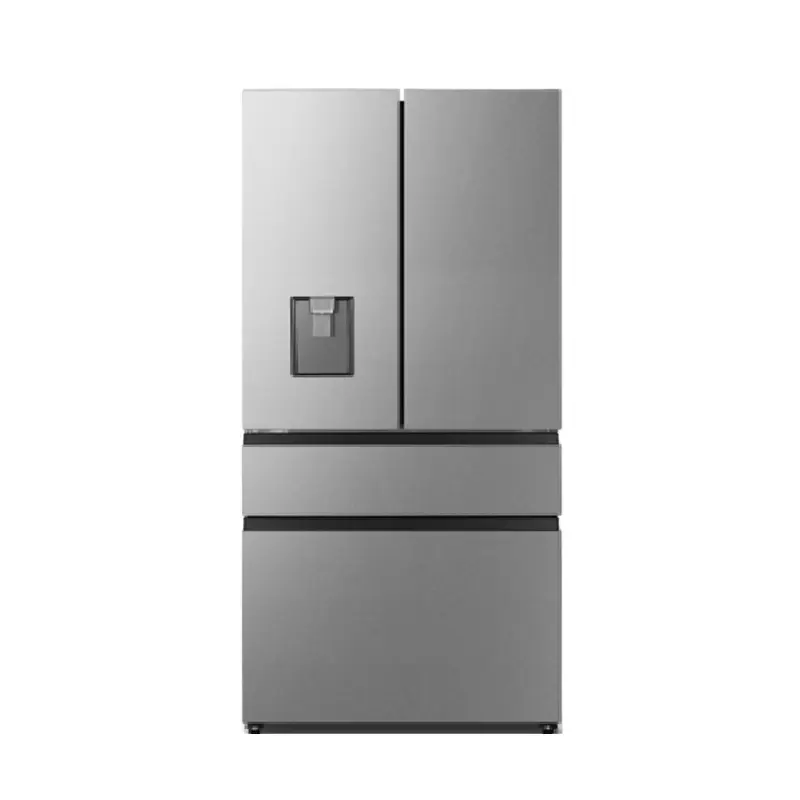 Refrigerador de puerta francesa con pantalla táctil grande, refrigerador de refrigeración de 578L