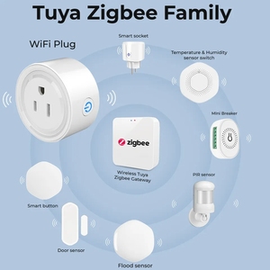 ZigBee Tuya เต้าปลั๊กไฟอัจฉริยะไร้สาย16A 20A สหรัฐพร้อมระบบตรวจสอบพลังงานรองรับ Alexa Google - Product Image 4