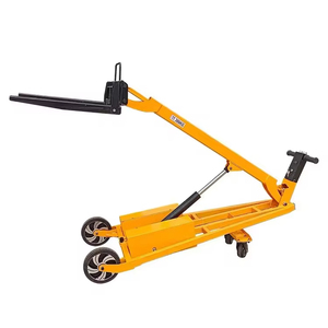 Cheap Price High Quality 300Kg Electric Hand <strong>Pallet</strong> with Portable Self Lift Ability Fork Mini Forklift Portable Stacker