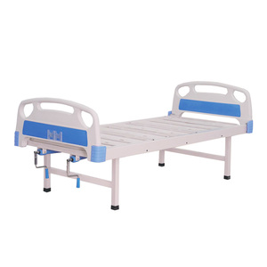 <strong>High</strong> Quality Cheap Two Crank Manual Hospital <strong>Bed</strong> for Patient 2 Function <strong>Back</strong> Knee Adjustable Mobile with Castors Medical Clinic
