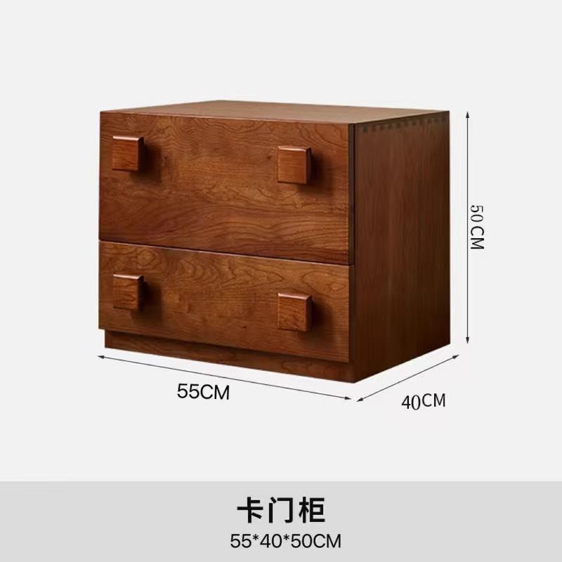 Vintage-style cabinet with door panel.