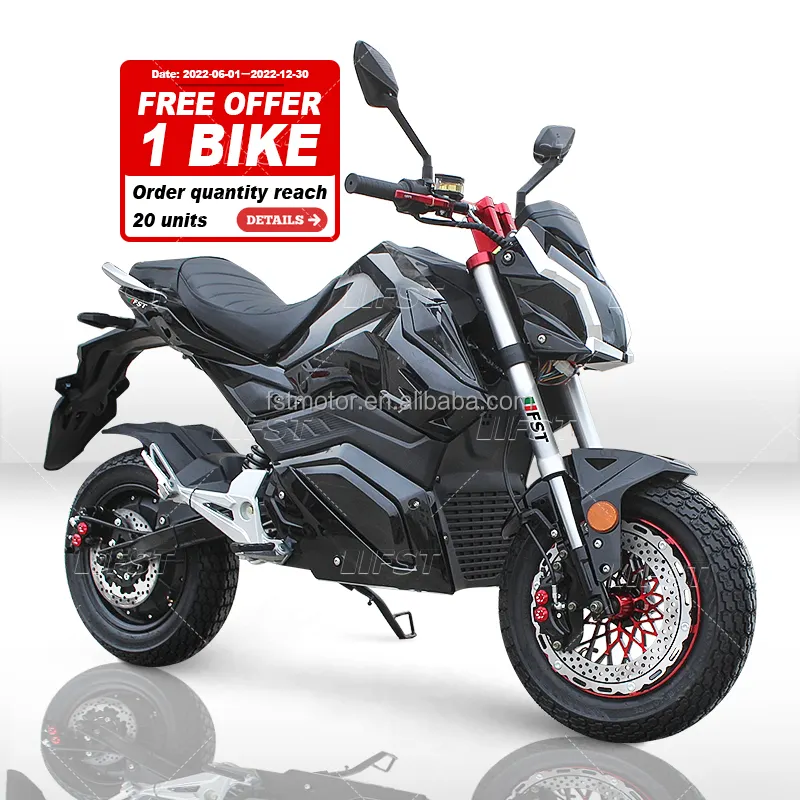 Fst – motos électriques tout-terrain pour adultes, 72v, 2000w, puissance verte, deux roues, 3000w