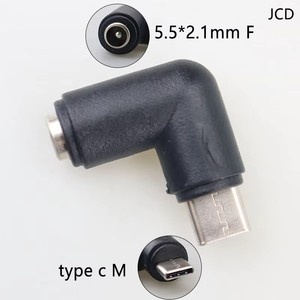5.5x2.1mm/4.8*1.7mm kadın mikro USB tip C erkek 5 Pin DC priz 180 derece konnektör adaptörü dizüstü PC için - Product Image 4