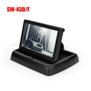 Monitor de visión trasera para coche, pantalla TFT LCD de 4,3 pulgadas, sistema de visión trasera de estacionamiento para cámara de marcha atrás - Product Image 1