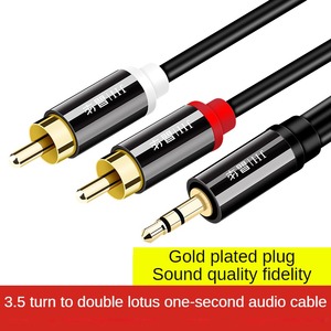 <strong>RCA</strong> Male to Aux Audio Adapter 3.5mm to <strong>RCA</strong> Cable HiFi Sound <strong>Headphone</strong> Jack Adapter Metal Shell <strong>RCA</strong> Stereo Y Splitter Cable - Product Image 2