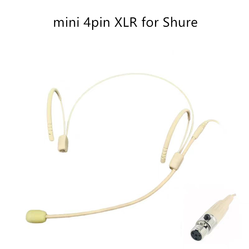 XLR 4 broches pour SHURE blanc