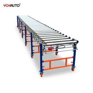 Industrial Portable V Correia Transportadores Sistema <span class=keywords><strong>Loading</strong></span> Track Flexível Expansível Rolling Modular Heavy Duty Roller <span class=keywords><strong>Conveyor</strong></span>