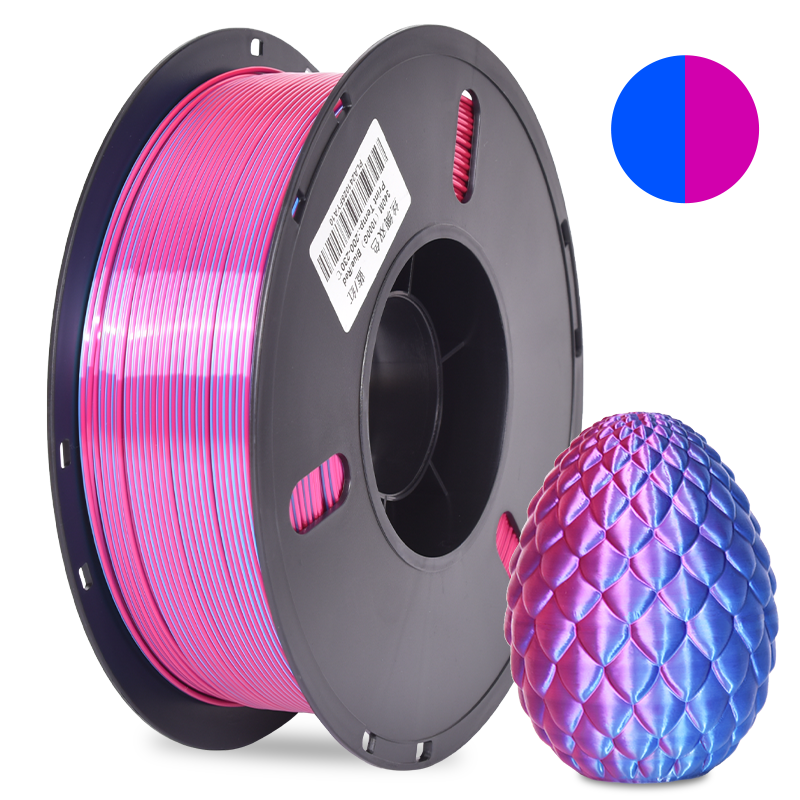 PLA Silk Dual Blue-Red 1kg