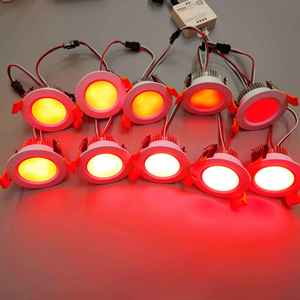 Small <strong>White</strong> 5wires <strong>LED</strong> Recessed 24V Pixel RGB Full Color WS2811 <strong>3W</strong> Ceiling Spotlights Atmosphere <strong>LED</strong> bar KTV Downlight - Product Image 1