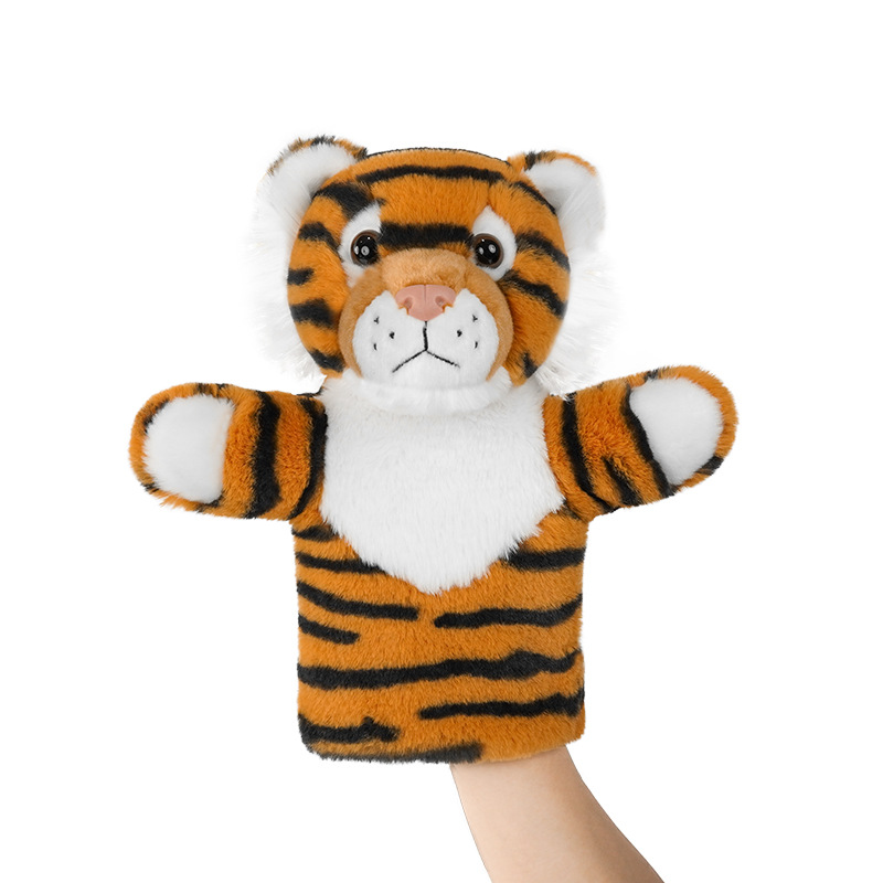 Marioneta de mano de tigre, mitad mano.