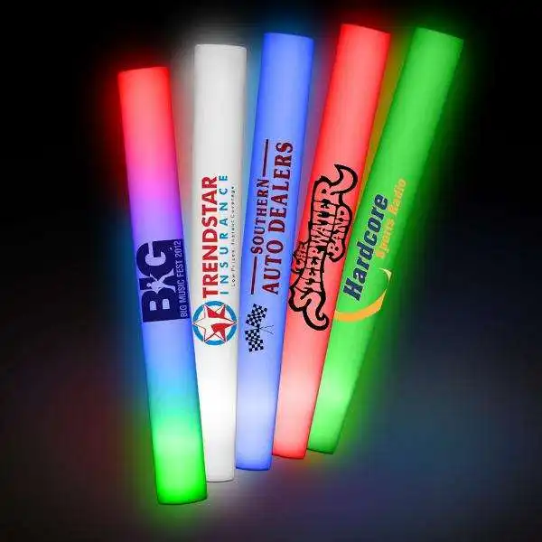 18inch Custom Flashing Led Stick Cheering Concert party foam led glowing in the dark foam baton light sticks for party concert