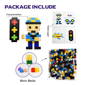 子供のための高品質ミニチュアDiyミニビルディングブロックパズルおもちゃマイクロレンガマイクロビルディングレンガ - Product Image 6