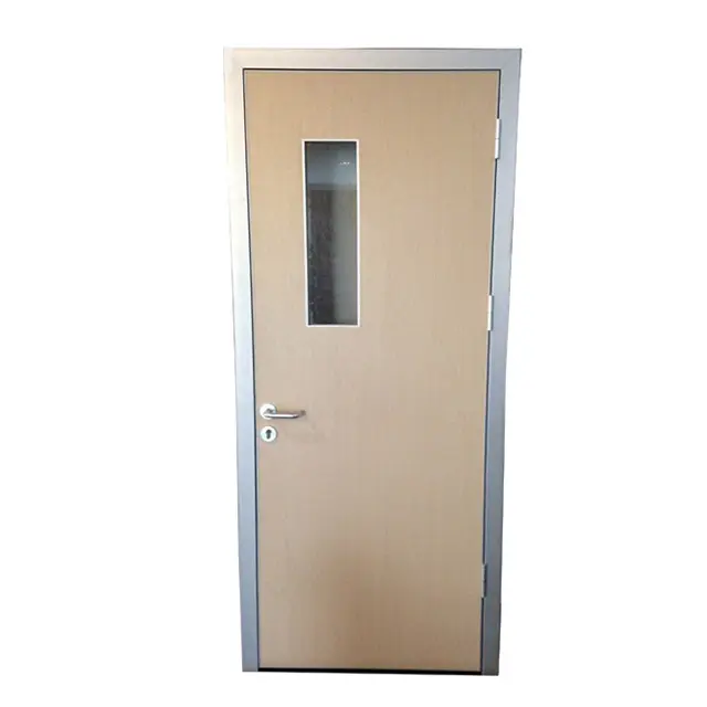 Commercial moderne MDF lowes intérieur portes néerlandaises porte de bureau avec fenêtre en verre intérieur moderne portes en mdf