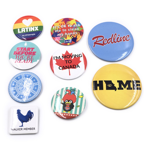 Küçük emniyet pimi kapatma düğmesi yuvarlak süblimasyon Metal badgeclothes Pin giysi için özel boş Pin düğmesi - Product Image 3