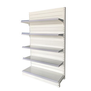 Nhà Máy Xingye của tùy chỉnh nhiệm vụ nặng nề trắng một mặt siêu thị hiển thị Kệ khe cắm trở lại Hội Đồng Quản Trị cho cửa hàng tiện lợi chất lượng - Product Image 1