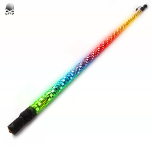 4ft LED kırbaç ile 300 renk ve 200 desenler uzaktan kumanda güvenlik bayrağı can am x3 maverick bayrağı - Product Image 2