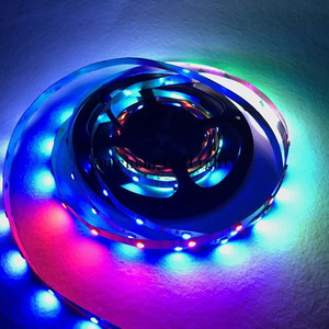 แคบ4/5มิลลิเมตร S PCB WS2812B นำแถบแสง Ws2812 IC RGB พิกเซลโปรแกรมแอดเดรสโคมไฟ - Product Image 2