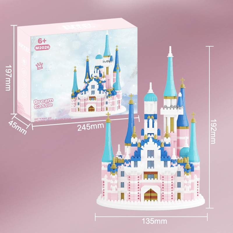 Princess castle 4999pcs color box