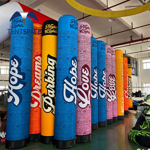 Quảng cáo <span class=keywords><strong>Inflatable</strong></span> cột mang nhãn hiệu <span class=keywords><strong>Inflatable</strong></span> trụ cột Ống bơm hơi với đèn LED cho tổ chức sự kiện - Product Image 3