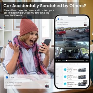 モーション検出クラウドストレージダッシュカムフロントとリアを備えた4Gモニターカメラ4k Anti with wifi Theft Protection for Car - Product Image 6