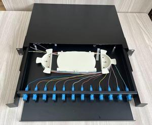 Caja de unidad ODF 12 24 48 72 96 144 núcleos LC SC FC adaptadores caja de fibras ópticas de telecomunicaciones para red FTTH - Product Image 2