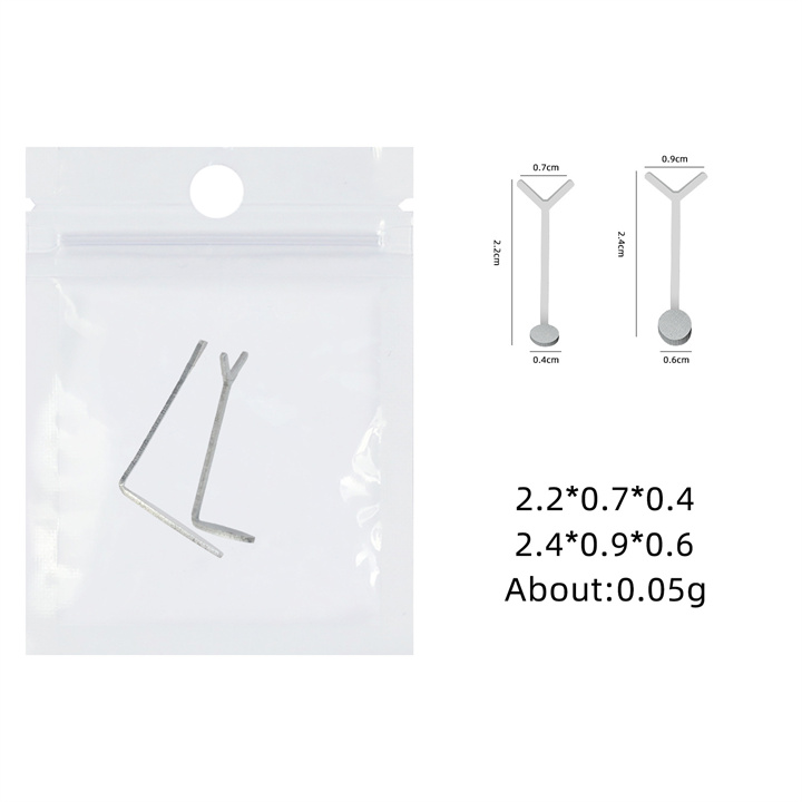 Y-shaped magnetic tool, one large and one small