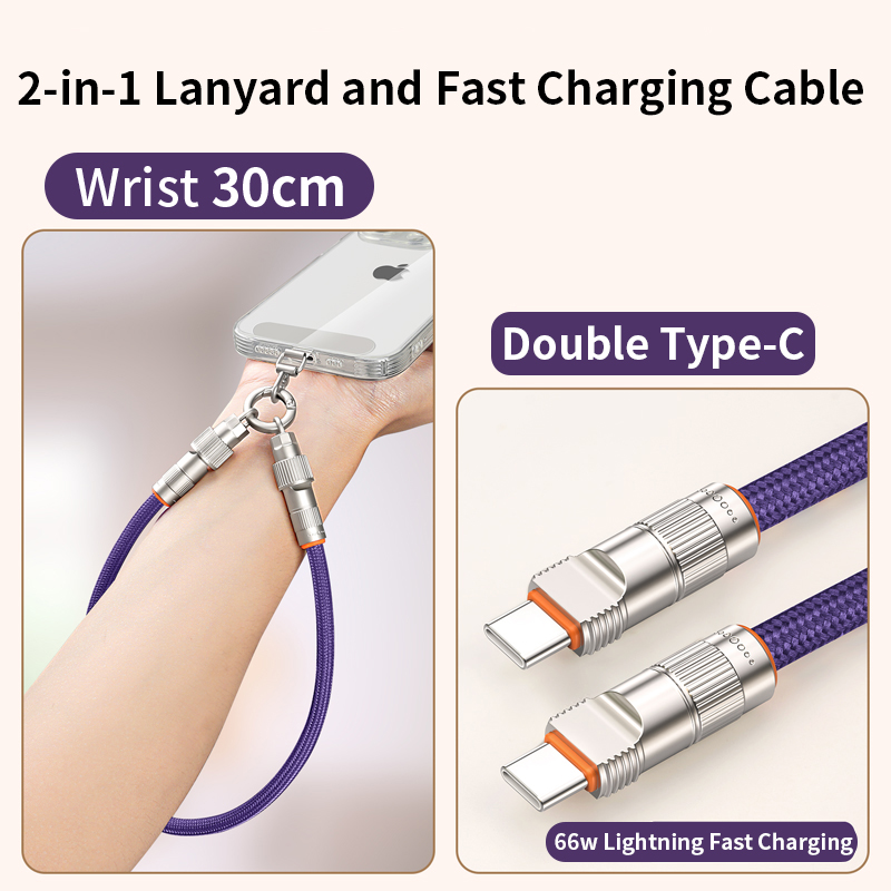 Bracelet Double Type-C - Violet
