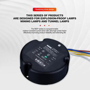 Fcc証明書Moso Otp <span class=keywords><strong>Mep</strong></span>シリーズ75W Vdc27V-57V 1.75AドライバーIp65ドライバーLED電源