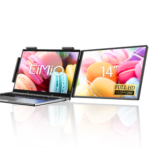 Eimio 14 "Laptop Pantalla extendida 1080P IPS Funciona con 13,3-16" Tipo-C Plug and Play para Windows Mac pantalla extra Laptop - Product Image 1