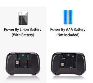 Miniteclado inalámbrico I10 con receptor inalámbrico, teclado y ratón con luz trasera RGB, combinación con batería de litio integrada - Product Image 6