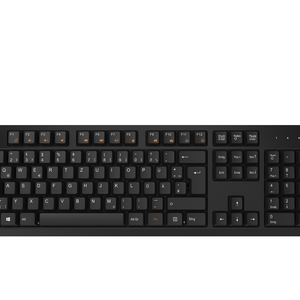 有线办公键盘KB251无灯全尺寸超薄多媒体键盘用于家庭办公 - Product Image 1