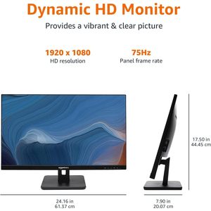 Para Amazon Basics 75 Hz IPS Monitor AOC Tecnología Powered VESA Compatible con puerto de pantalla HDMI Entrada VGA FHD 1080P 4K Pantalla - Product Image 6