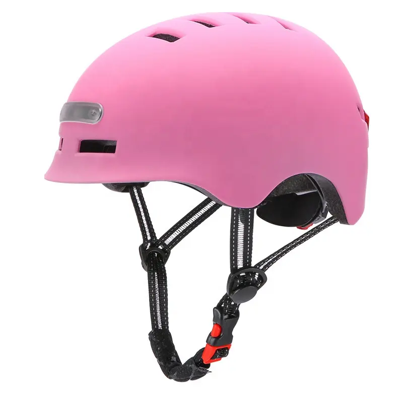 Smart LED Warnung Flash Reithelm Cooler Schutzhelm Elektro fahrrad helm
