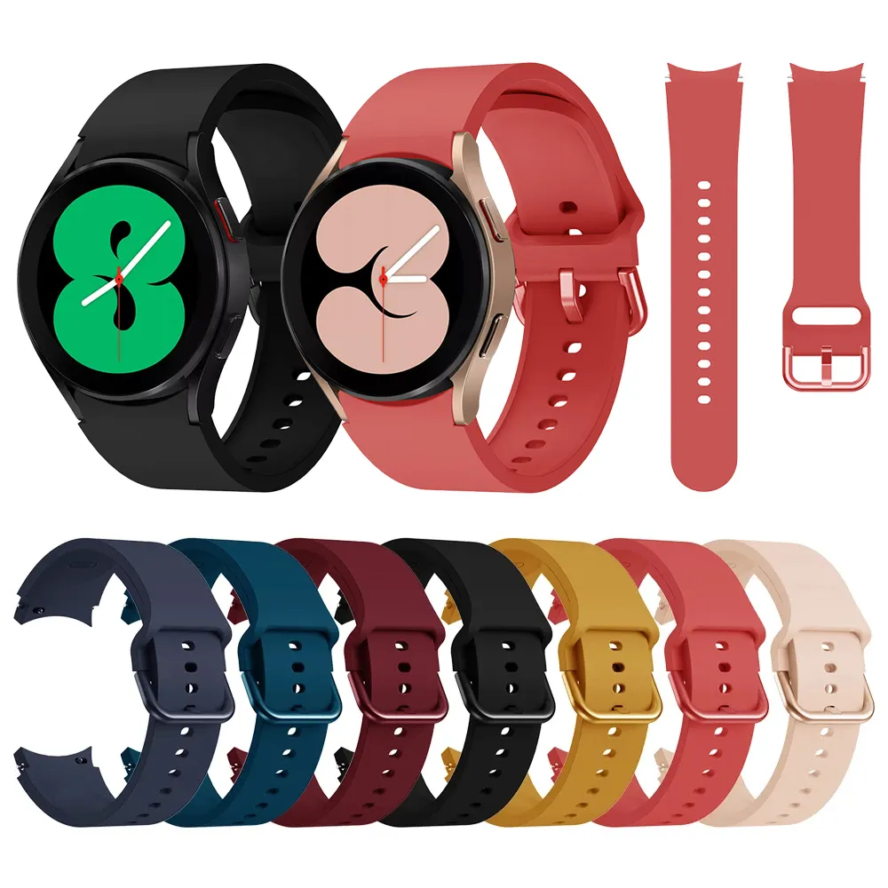 Cinturino di vendita calda per Samsung Galaxy Watch 4 Classic 46mm 42mm Silicone Ridge Sport bracciale Galaxy Watch 4 44mm 40mm Band