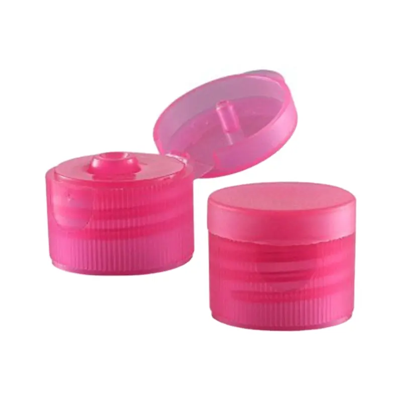 Tapón de plástico líquido para lavar platos, tapón de rosca para botellas, color rosa